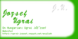 jozsef ugrai business card